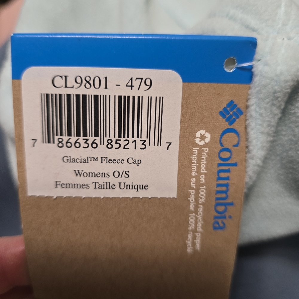 Columbia Sky Blue Fleece Hat - Picture 3 of 3